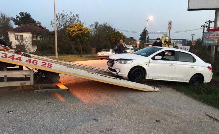 Polisin ’dur’ ihtarına uymadı kanala uçtu