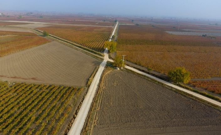 Saruhanlı Belediyesinden arazi yollarında kış bakımı