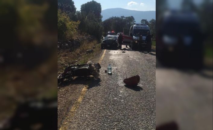 Seydikemer’de motosikletle otomobil çarpıştı: 1 ölü