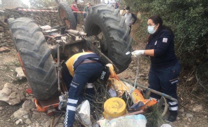 Takla atan traktör karı kocayı hayattan kopardı