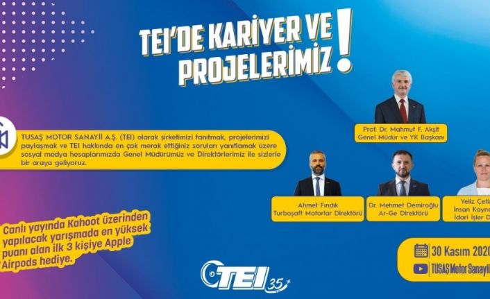 TEI, öğrencilerin sorularını canlı yayında yanıtlıyor