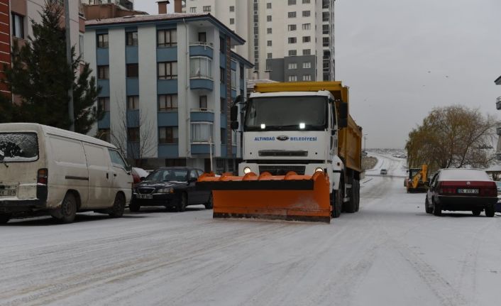 Altındağ Belediyesinde kar teyakkuzu