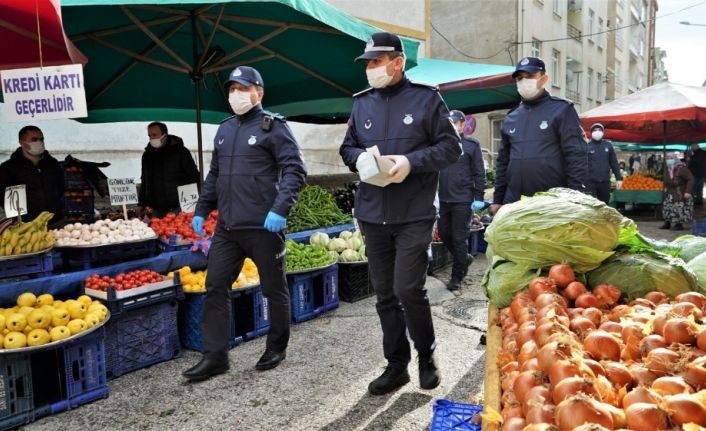 Altınordu’da zabıta ekiplerinden korona virüs denetimi