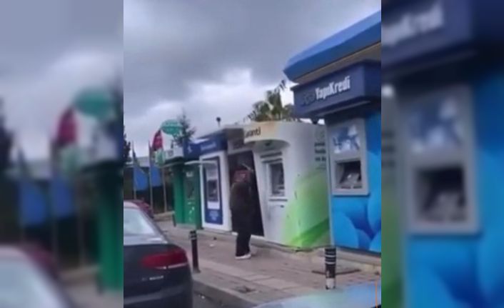 Beykoz’da ATM’lere saldırdı, çekiç ile tek tek kırdı