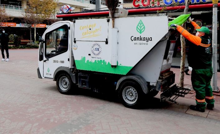 Çankaya’da temizlik işinde de tasarruf