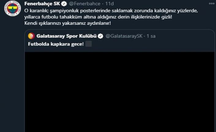 Fenerbahçe ve Galatasaray’dan dikkat çeken paylaşımlar!