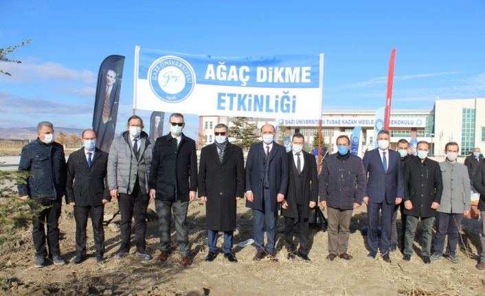 Gazi Üniversitesi, TUSAŞ Meslek Yüksekokulu’nu yeşillendirdi