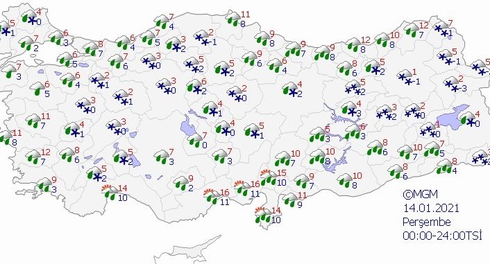 İstanbul’da kar yağışı yarın başlayacak