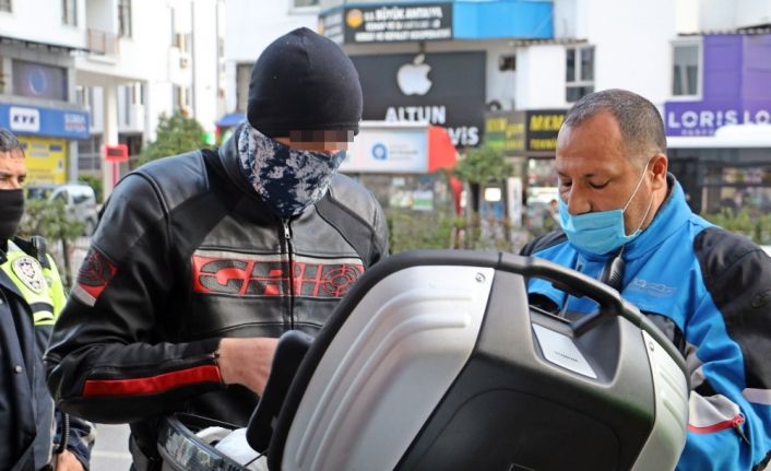 Sivil trafik polisinin durdurduğu motosikletli 3.52 promil alkollü çıktı