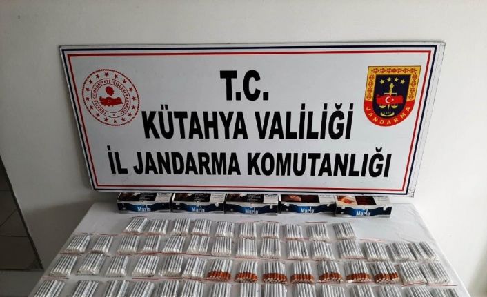 Tavşanlı’da bin 400 adet kaçak sigara ele geçirildi