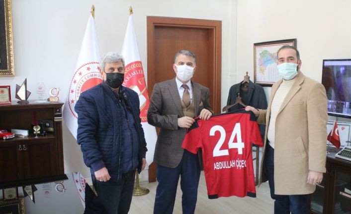 24Erzincanspor yönetiminden Cumhuriyet Başsavcısı Çiçek’e ziyaret