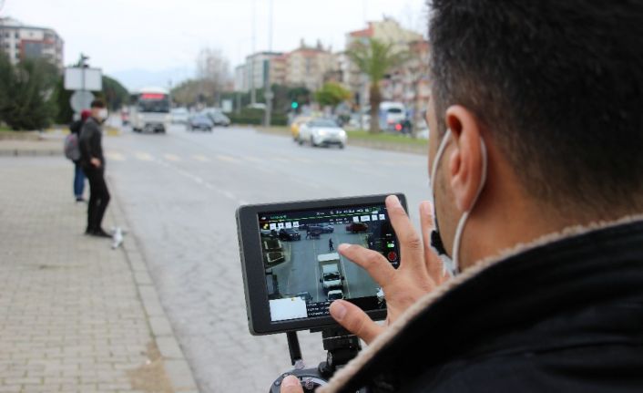 Aydın’da drone destekli trafik denetimi