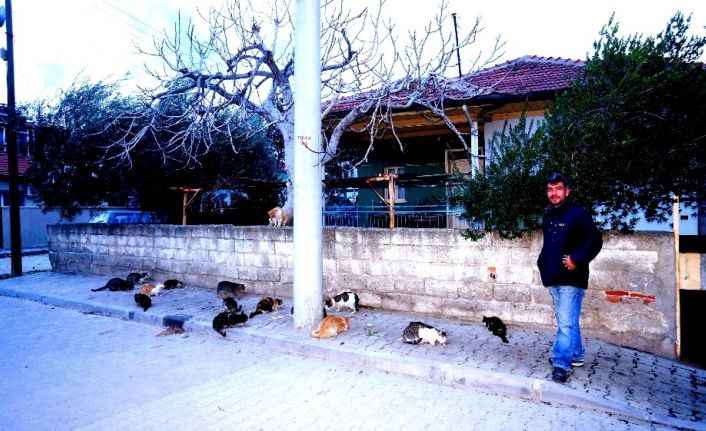 Baba ve oğlunun hayvan sevgisi