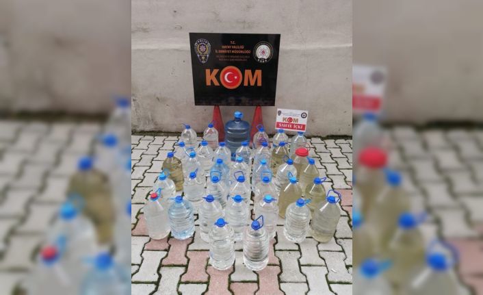 Hatay’da kaçak içki operasyonu
