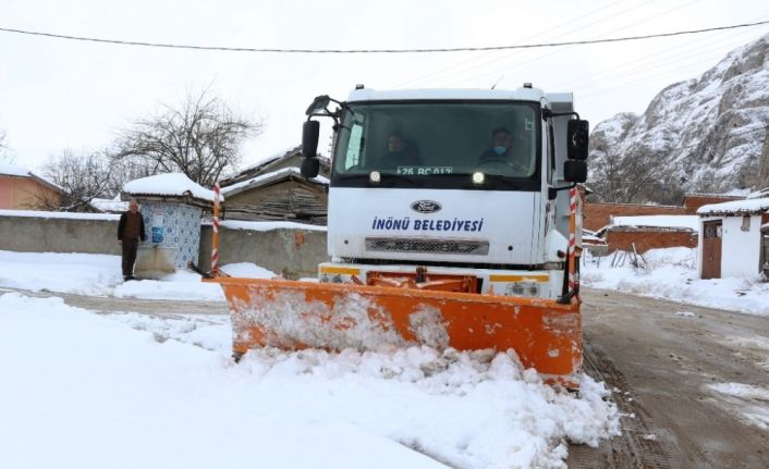 İnönü Belediyesinden karla mücadele seferberliği