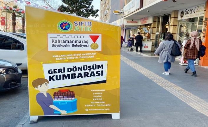 Kahramanmaraş’ta caddelere "geri dönüşüm kumbaraları" yerleştiriliyor