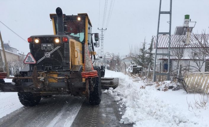 Selçuklu’da kar mesaisi