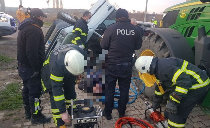 Tekirdağ’da feci kaza: 1 ölü, 1 yaralı