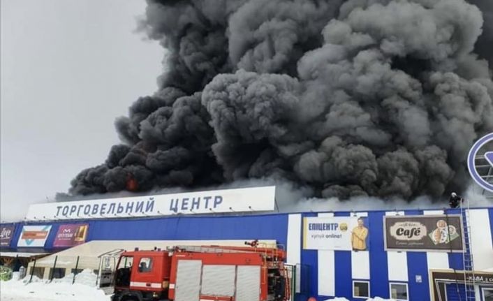 Ukrayna’nın en büyük toptancı mağazasında yangın