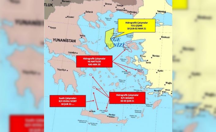 Yunanistan’ın Ege’de gerginliği tırmandıran faaliyetleri devam ediyor