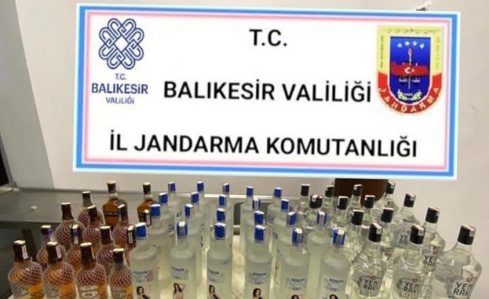 104 litre sahte içki ele geçirildi