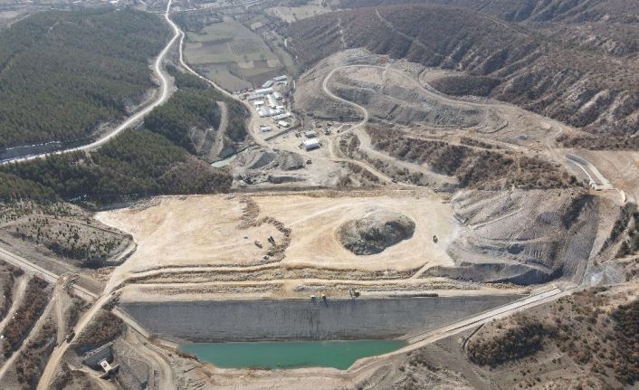 Amasya Aydınca Barajı’nda çalışmalar devam ediyor