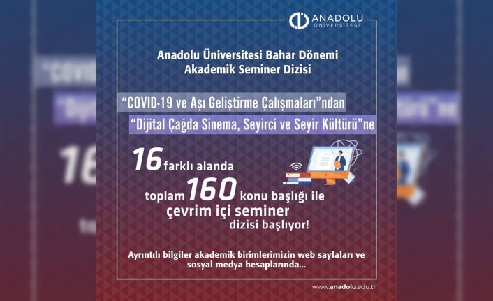 Anadolu Üniversitesi Bahar Dönemi Akademik Seminer Dizisi başladı