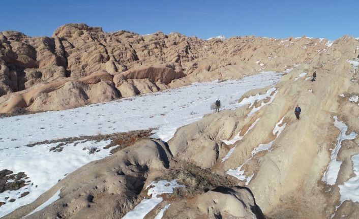 Dünya’daki Mars’ta kış güzelliği