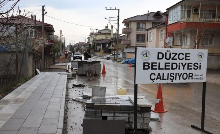 Düzce’de üst yapı çalışmaları aralıksız sürüyor