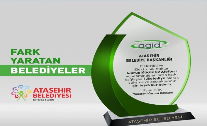 En fazla e-atık toplanmasına katkı sağlayan belediye “Ataşehir”