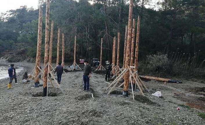 Fethiye’deki koyda kaçak yapılaşmaya inceleme başlatıldı