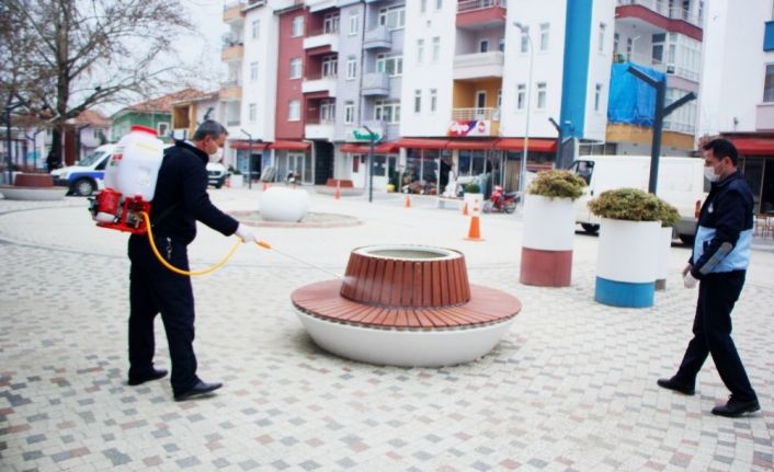 Hisarcık Belediyesinden dezenfekte çalışması