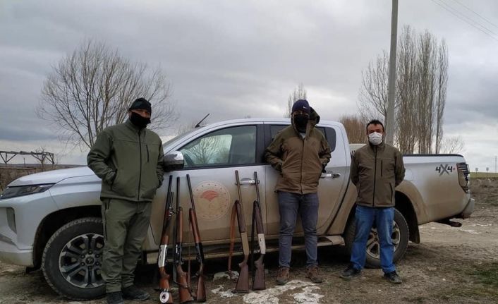 Kaçak avcılara yasal işlem uygulandı