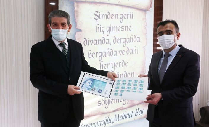 Karaman Belediyesi Yunus Emre Yılı anısına pul bastırdı