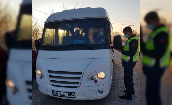 Malkara’da jandarmadan okul servislerine sıkı denetim