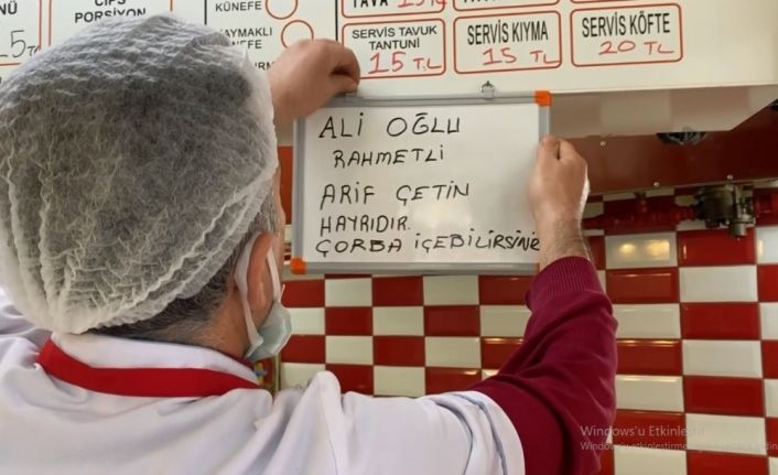 Niğdeli lokantacıdan ’askıda çorba’ uygulaması