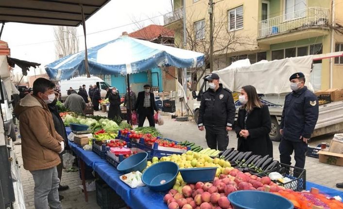 Pazar yerinde sıkı denetim