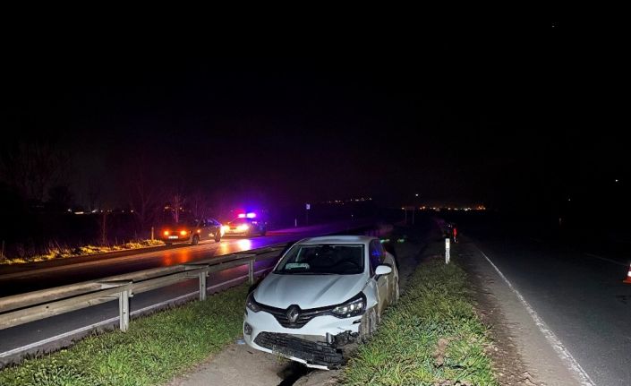 Sakarya’da sokağa çıkma kısıtlamasında bir garip kaza