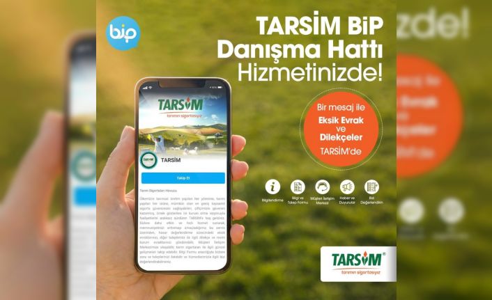 TARSİM BİP Danışma Hattı üretici ve yetiştiricinin hizmetinde