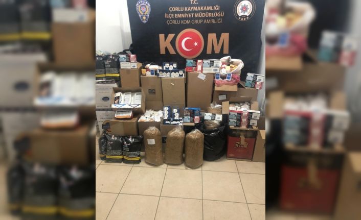 Tekirdağ’da tütün operasyonu