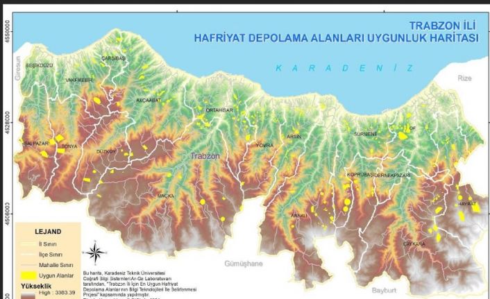 Trabzon’da hafriyat depolama alanları belirlendi