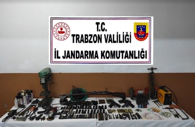 Trabzon’da kaçak silah atölyesine baskın