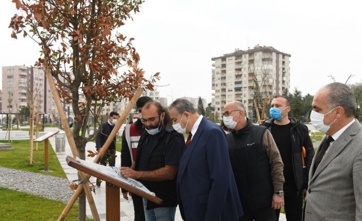 Vali Su, Millet Bahçesindeki çalışmaları inceledi