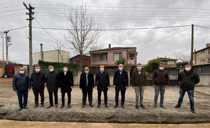 Başkan Işıksu ve Aydın, doğalgaz çalışmalarını yerinde inceledi