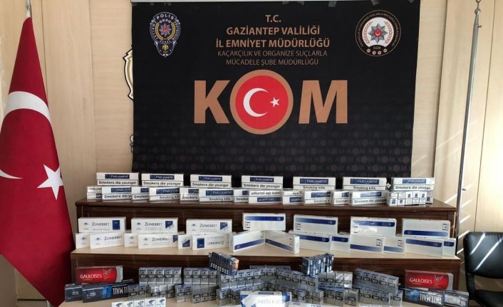 Gaziantep’te kaçak bin 323 paket kaçak sigara ele geçirildi