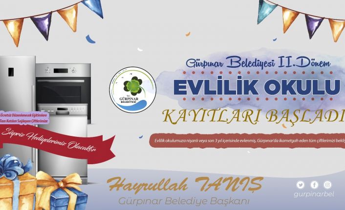 Gürpınar Belediyesi ikinci dönem evlilik okulu kayıtları başladı