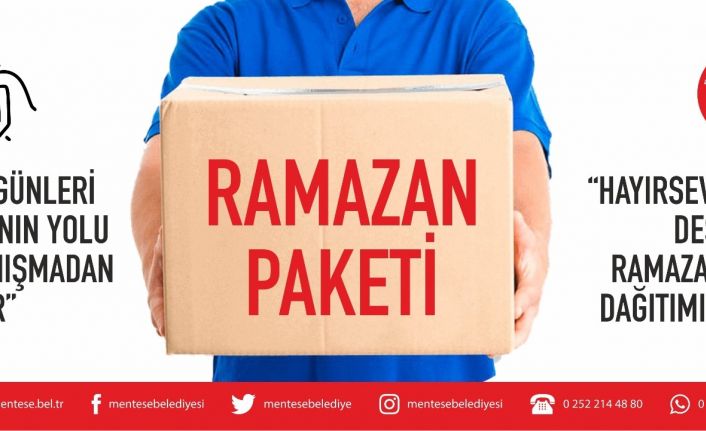 Menteşe Belediyesi, Ramazan paketi dağıtımına başladı