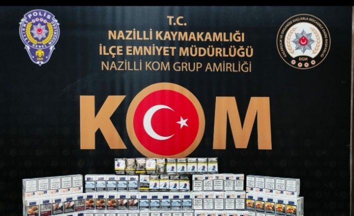 Nazilli kaçak sigara operasyonu