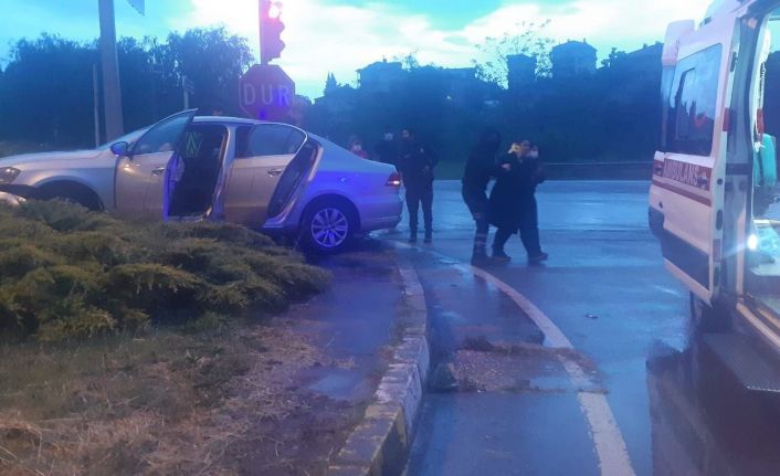 Akçakoca’da trafik kazası: 1 yaralı