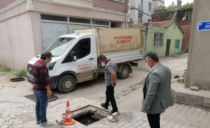 Ayvacık’ta rögar kapağı ve mazgal hırsızlığı